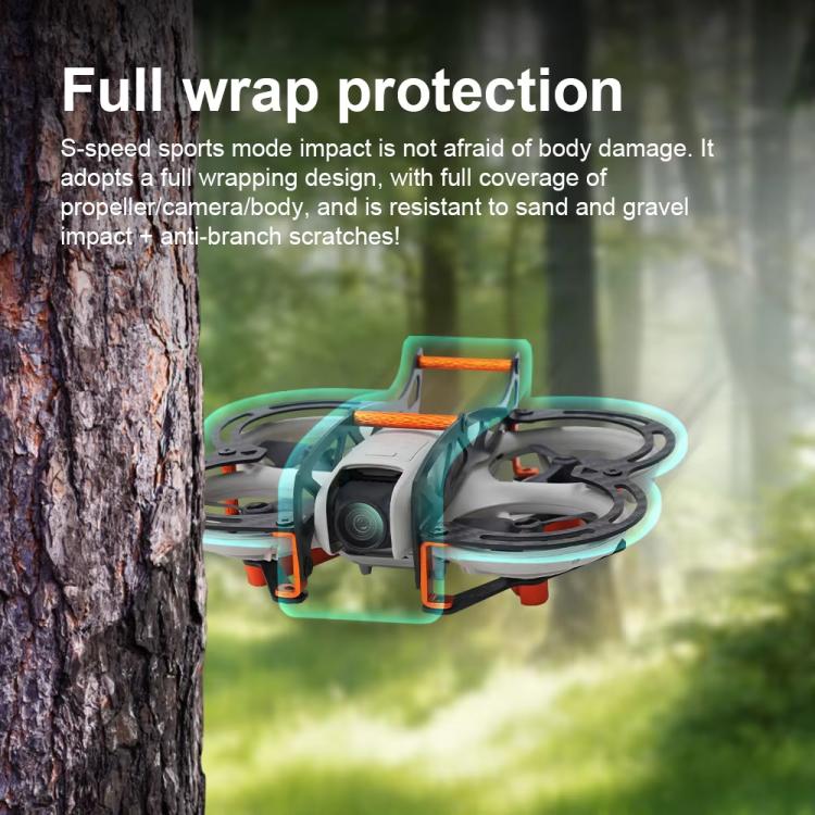 Para DJI Neo RCSTQ, protector de parachoques anticolisión de fibra de carbono completa