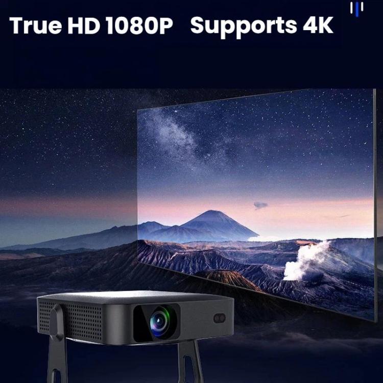 Proyector portátil ultrafino R6 HD 1080P con enfoque automático. Mini proyector para el hogar., US Plug, EU Plug, UK Plug, AU Plug