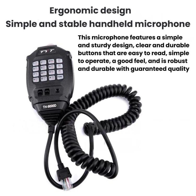 Radio bidireccional inalámbrica para vehículos exteriores TYT TH-9000D de alta potencia, alcance de 1 a 50 km.