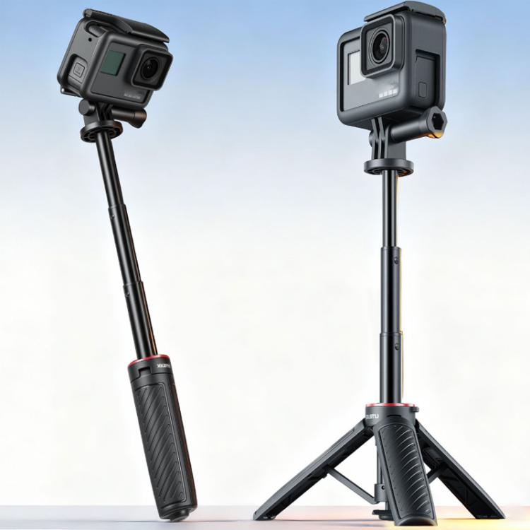 Trípode mini automático desplegable XILETU XS-22, palo selfie, monopié extensible ajustable de 13 a 30 cm para cámaras de acción.