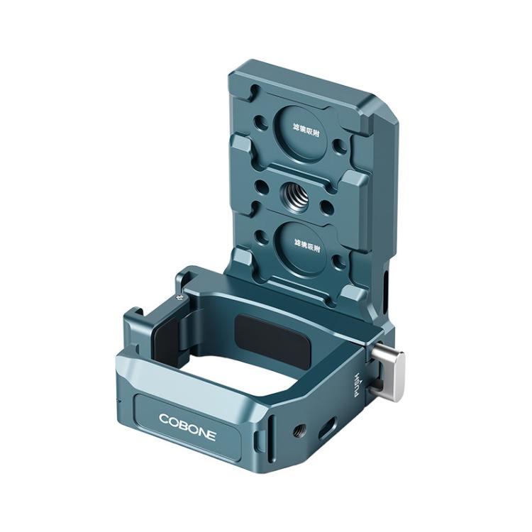 Adaptador de liberación rápida COBONE con soporte de extensión magnético, orificio para tornillo de 1/4 de pulgada y zapata fría para DJI Osmo Pocket 3, CPK-2