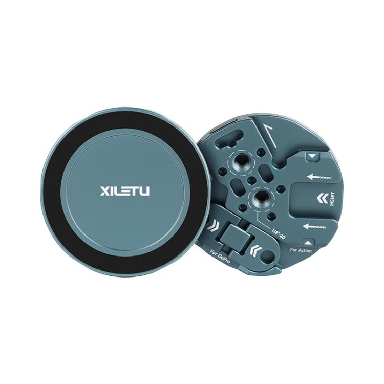 Soporte magnético todo en uno XILETU para teléfono con tornillo de 1/4 de pulgada, compatible con ARRI, GoPro, Action, zapata fría e interfaces NATO., MI-1, MI-1+XJ-28 Bracket, MI-1+MC-22S Gimbal+XT-18S Tripod