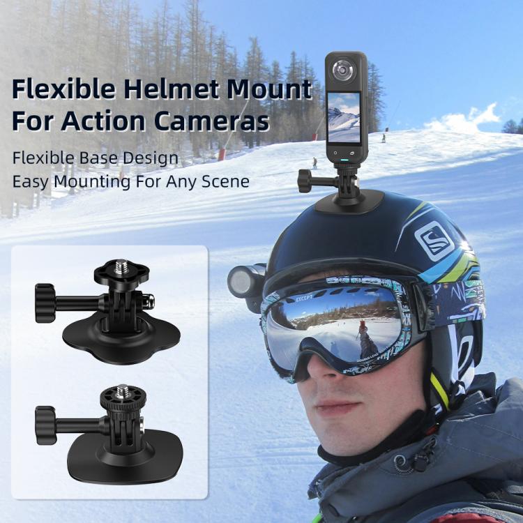Soporte para casco Flymile para DJI Osmo Pocket 3 / Action 6 / GoPro, Square, Floral