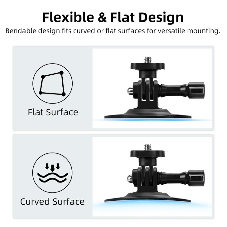 Soporte para casco Flymile para DJI Osmo Pocket 3 / Action 6 / GoPro, Square, Floral