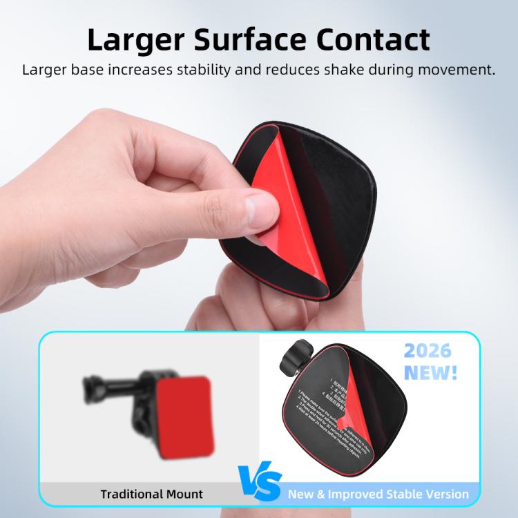 Soporte para casco Flymile para DJI Osmo Pocket 3 / Action 6 / GoPro, Square, Floral