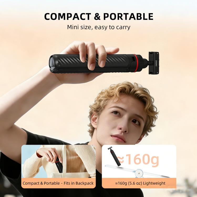 Trípode de liberación rápida con palo selfie extendido BRDRC para DJI Osmo Action 5 Pro / Osmo 360, AC6039_2