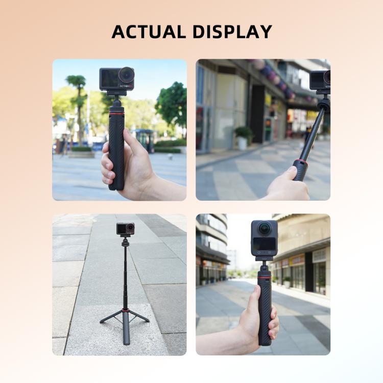 Trípode de liberación rápida con palo selfie extendido BRDRC para DJI Osmo Action 5 Pro / Osmo 360, AC6039_2