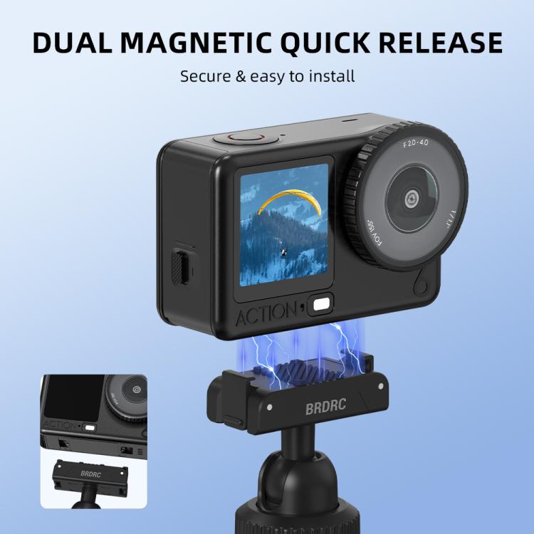 Trípode de liberación rápida con palo selfie extendido BRDRC para DJI Osmo Action 6 / Nano, AC6039_1