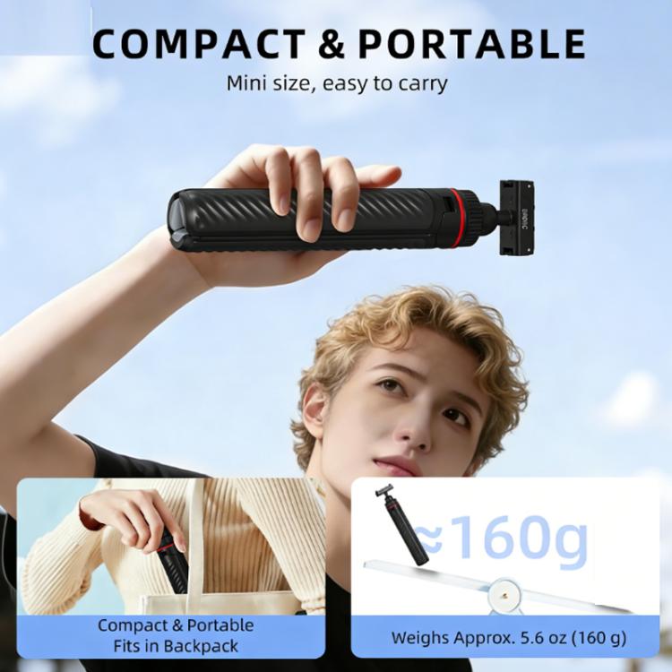 Trípode de liberación rápida con palo selfie extendido BRDRC para DJI Osmo Action 6 / Nano, AC6039_1