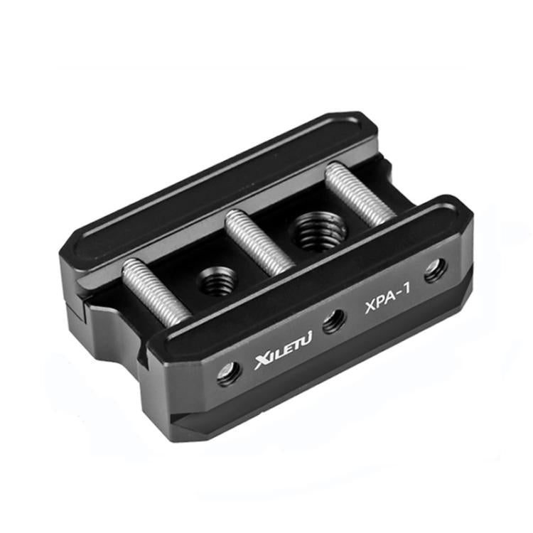 Adaptador de montaje para cámara con abrazadera de liberación rápida Arca-Swiss XILETU XPA-1 con riel de cola de milano para trípode/monopié