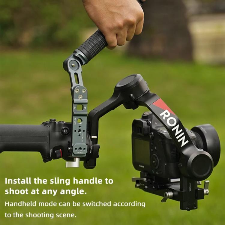 Empuñadura de ángulo ajustable XILETU para estabilizadores DJI RS 4 Mini/RS 4 Pro/RS 4/RS 3 Mini/RS 3 Pro/RS 2