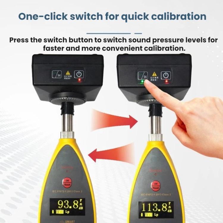 Probador de fuente de sonido SMART SENSOR Clase 1 para nivel de sonido y nivel de ruido, ST04A