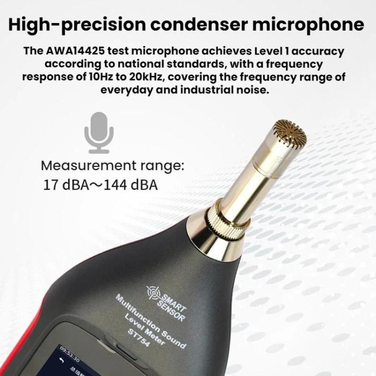 Detector estadístico de decibelios de alta precisión SMART SENSOR, ST754