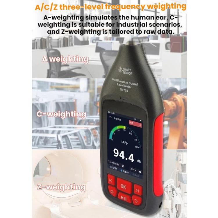 Detector estadístico de decibelios de alta precisión SMART SENSOR, ST754