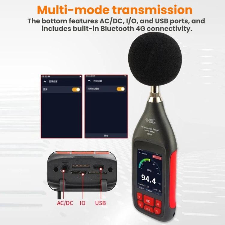 Detector estadístico de decibelios de alta precisión SMART SENSOR, ST754