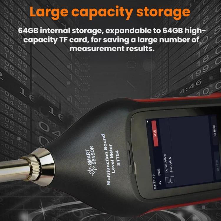Detector estadístico de decibelios de alta precisión SMART SENSOR, ST754