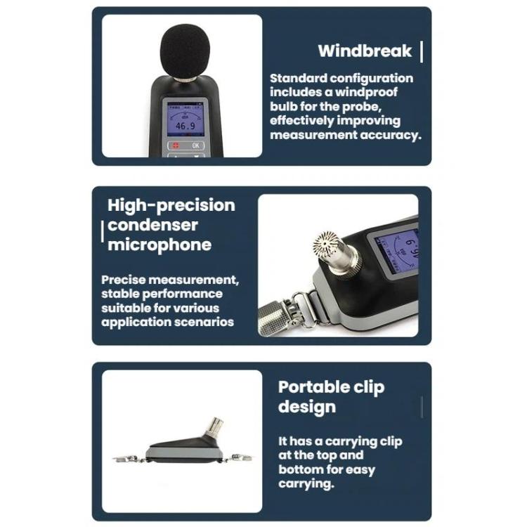 Probador de ruido estadístico integral de precisión SMART SENSOR Nivel 2, ST864