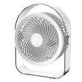 Ventilador silencioso de escritorio para exteriores con luz nocturna, White Direct Plug, Purple Direct Plug, White Rechargeable, Purple Rechargeable