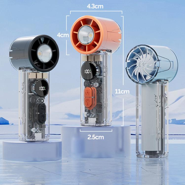 Ventilador de mano silencioso con pantalla digital y refrigeración por hielo de alta velocidad S8