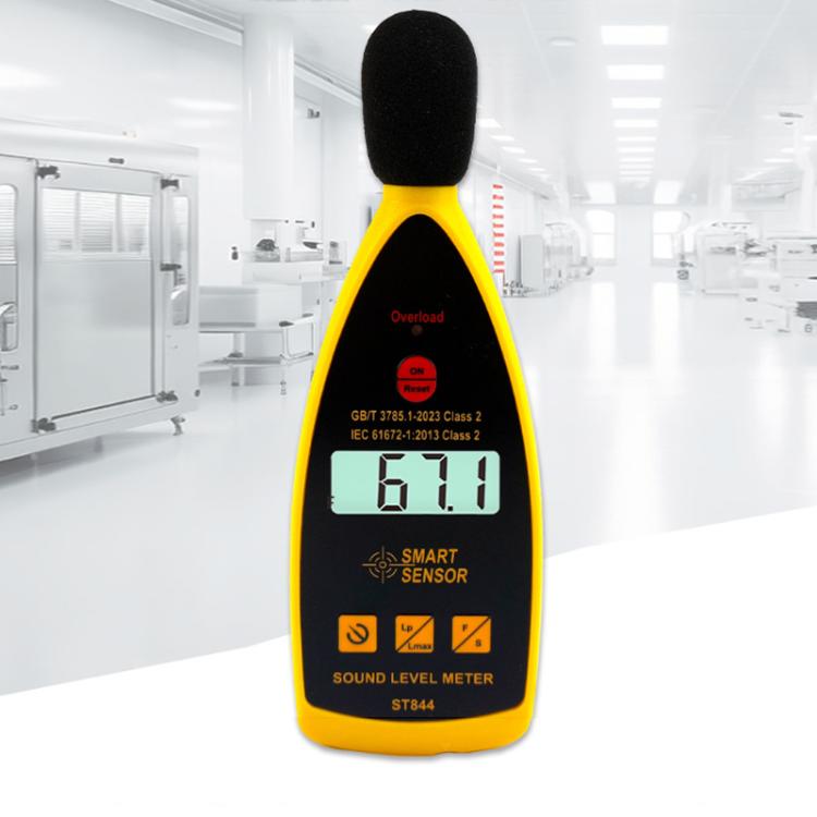 Medidor de nivel de ruido sonoro de alta precisión SMART SENSOR (decibelios), ST844