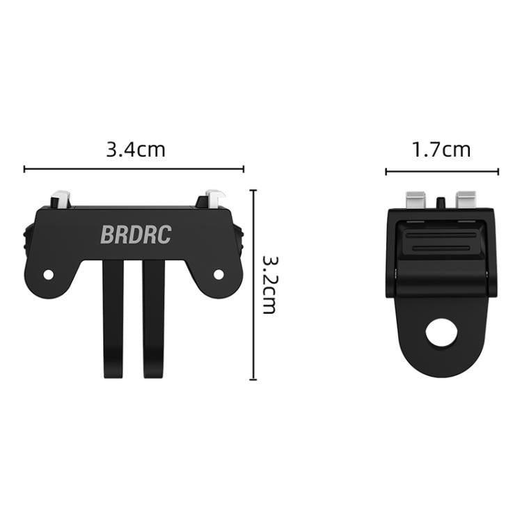 Base magnética extensible de liberación rápida de dos garras BRDRC para Insta360 Ace Pro / Ace Pro 2