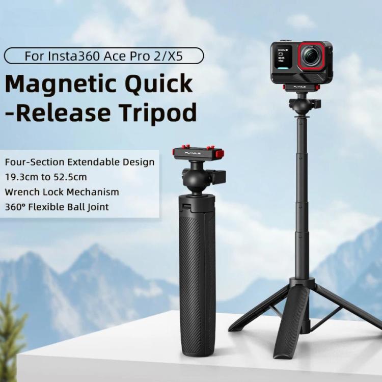 Trípode de extensión para selfies Flymile de liberación rápida para Insta360 Ace Pro 1 / 2 / ACE / X5