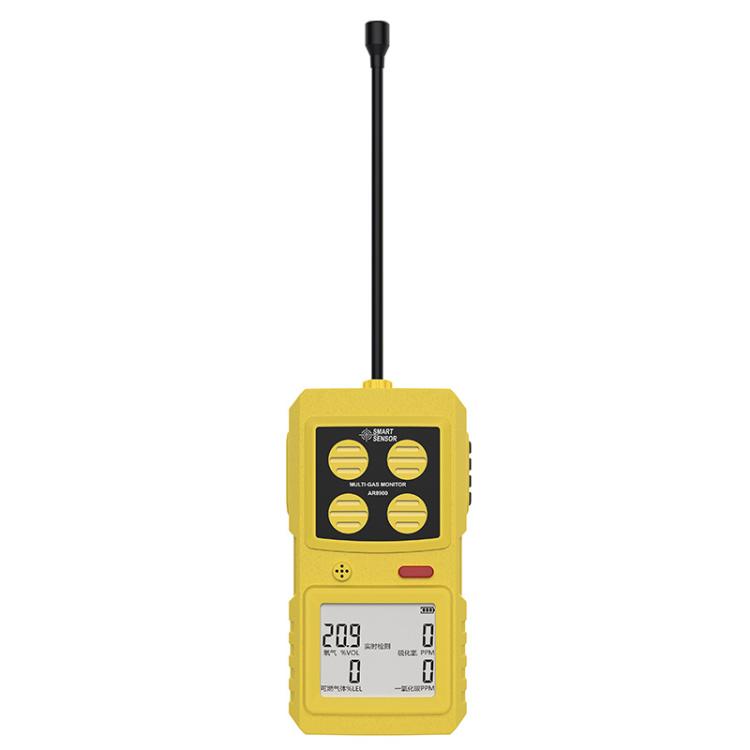 Detector de gases SMART SENSOR 4 en 1 para oxígeno, sulfuro de hidrógeno y monóxido de carbono, AR8900