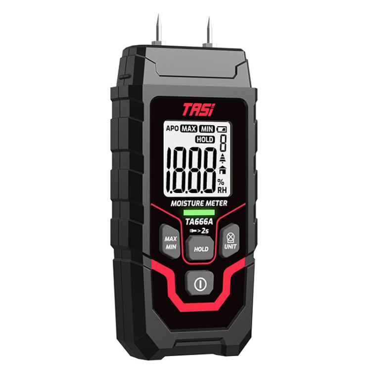 Medidor de humedad de madera, comprobador rápido de contenido de humedad, TA666A