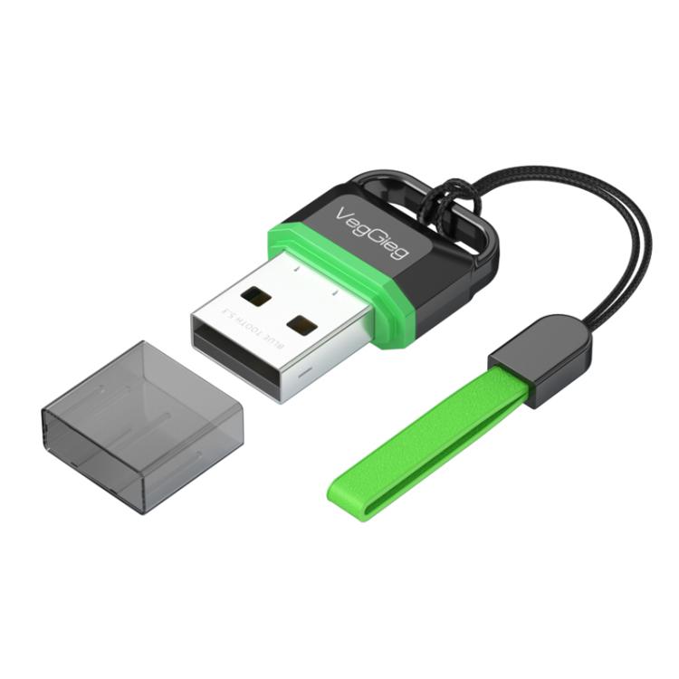 Adaptador USB Bluetooth 5.3 VegGieg para auriculares y altavoces de ordenador - Transmisor/receptor inalámbrico