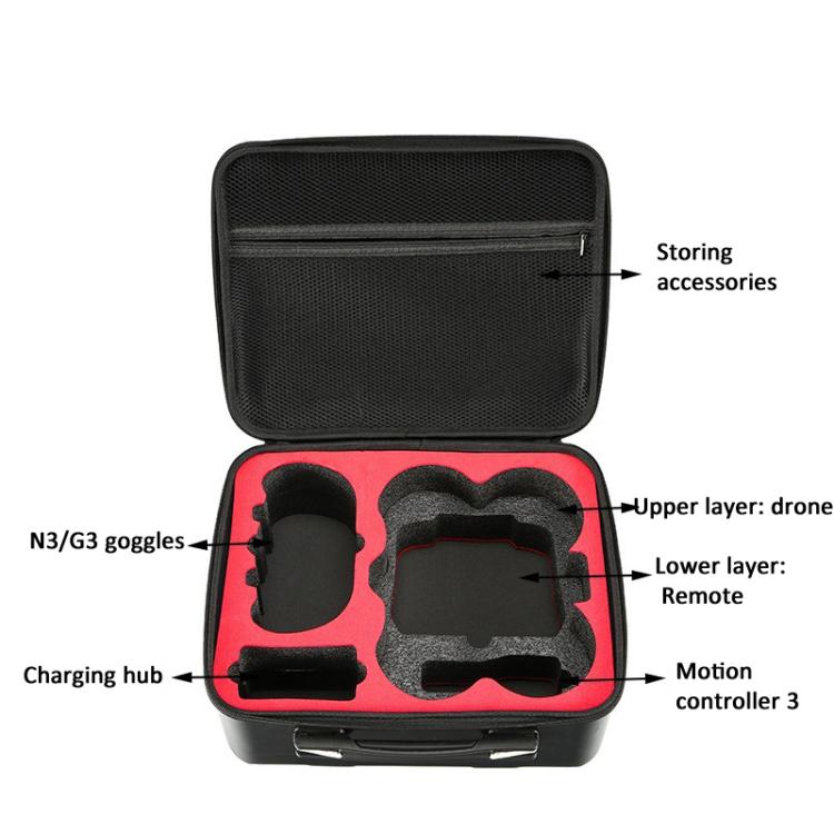 Estuche rígido de transporte a prueba de golpes e impermeable para DJI Avata 360.