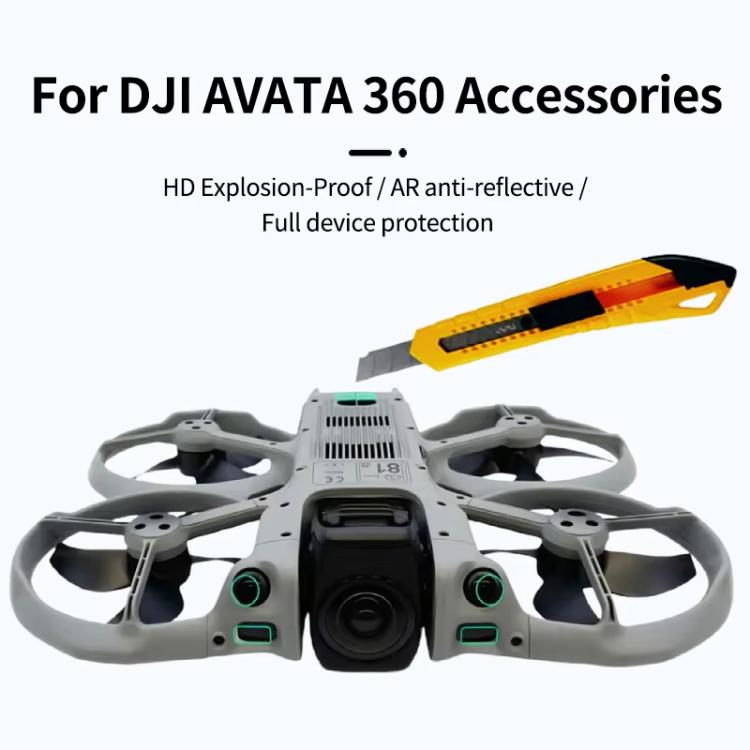 Juego de láminas protectoras nano para lentes, protector de sensor y protector antiarañazos., For DJI Goggles N3, For DJI Avata 360 Radar, For DJI Avata 360 Radar & Fish-Eye