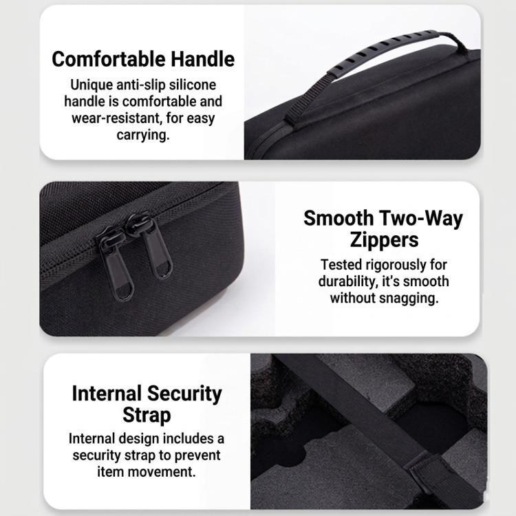 Estuche rígido de transporte para el cuerpo del dron DJI Avata 360. Bolsa de almacenamiento portátil para viajes con tela de nailon 600D, resistente al agua y a los golpes.