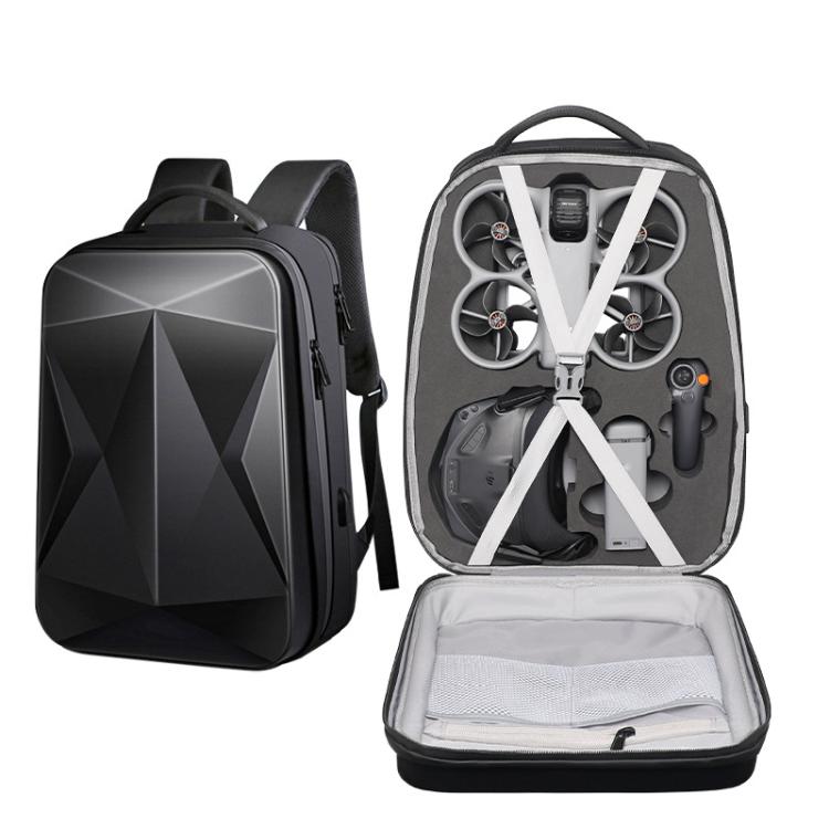 Mochila rígida impermeable para DJI Avata 360, compatible con gafas N3 y mando RC 2, con compartimento para portátil de 17 pulgadas.