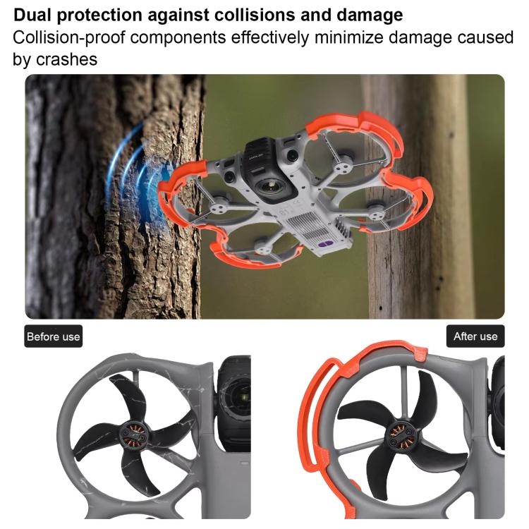Protector de hélice para DJI Avata 360, protector de parachoques y protector de alas