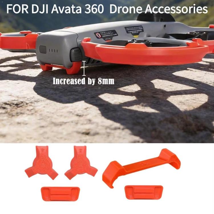 Extensor de altura del tren de aterrizaje para dron DJI Avata 360, Foot Support Black, Foot Support Orange, Foot Support Gray, Heightened Base Black, Heightened Base Orange, Heightened Base Gray