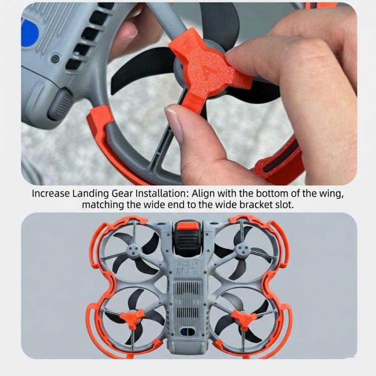 Extensor de altura del tren de aterrizaje para dron DJI Avata 360, Foot Support Black, Foot Support Orange, Foot Support Gray, Heightened Base Black, Heightened Base Orange, Heightened Base Gray