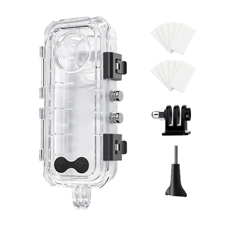 Carcasa sumergible invisible Insta360 X5 de 45 m/147 pies con costuras de 360 grados sin costuras., PC Lens