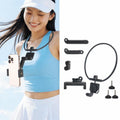 Soporte para cuello POV para teléfono móvil y cámara de acción. Soporte de cuello de liberación rápida con varilla de extensión., Standard, Standard With Fixed Strap, Extra Large, Extra Large With Strap