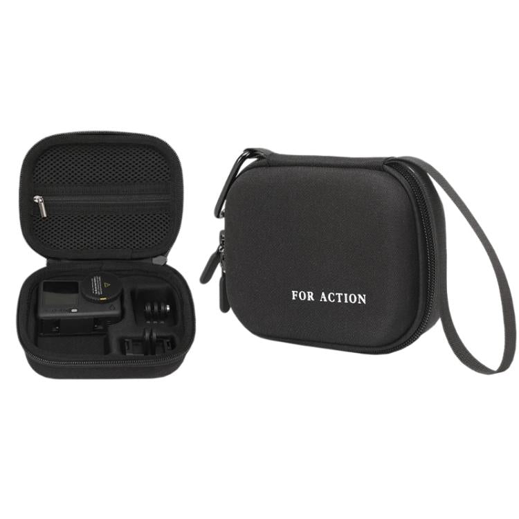 Estuche rígido de transporte estándar para DJI Osmo Action 6, bolsa de almacenamiento portátil para viajes con mosquetón y correa de mano.