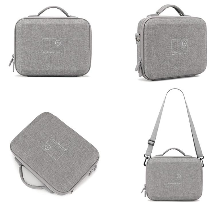 Funda de transporte BKANO para DJI Osmo Action 6. Bolso bandolera portátil para varilla de extensión, estuche de batería, jaula y accesorios.