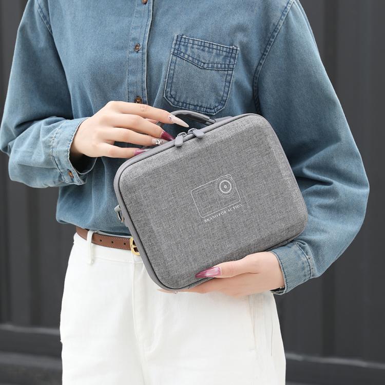 Funda de transporte BKANO para DJI Osmo Action 6. Bolso bandolera portátil para varilla de extensión, estuche de batería, jaula y accesorios.