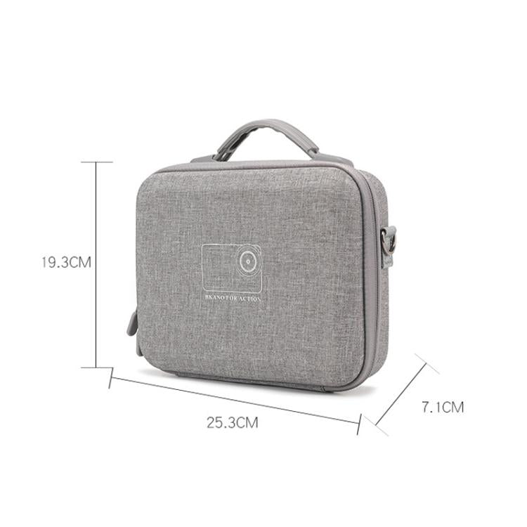 Funda de transporte BKANO para DJI Osmo Action 6. Bolso bandolera portátil para varilla de extensión, estuche de batería, jaula y accesorios.
