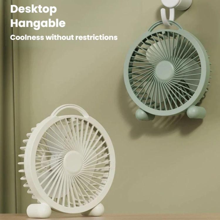 Ventilador de escritorio portátil de alta potencia para dormitorios y oficinas., 4 inch Plug-in White, 4 inch Plug-in Green, 4 inch Plug-in Pink, 6 inch Rechargeable White, 6 inch Rechargeable Green, 6 inch Rechargeable Pink