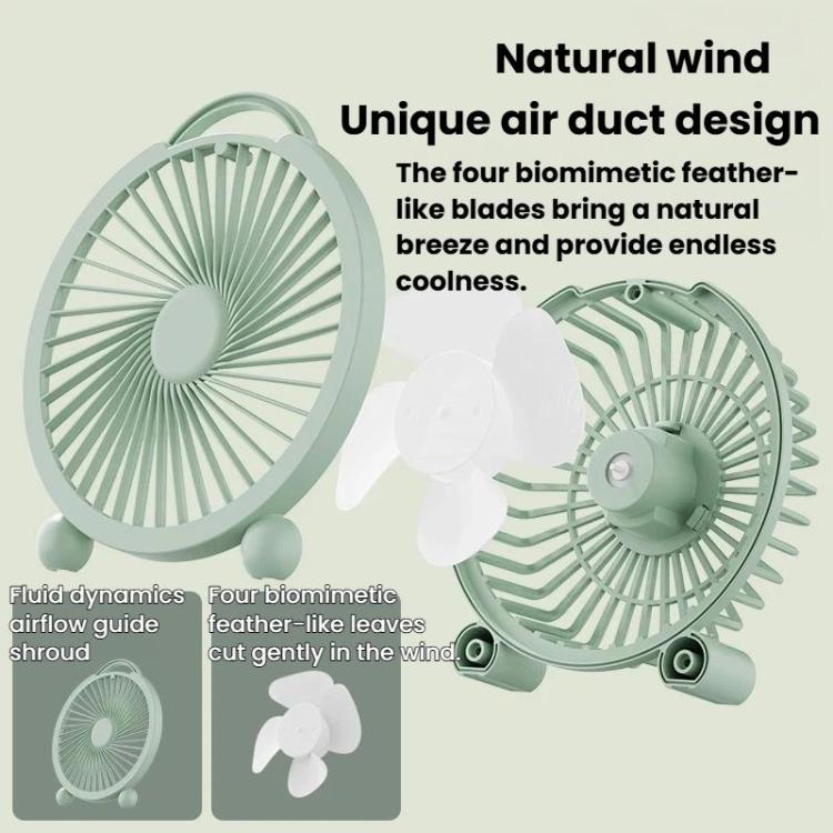Ventilador de escritorio portátil de alta potencia para dormitorios y oficinas., 4 inch Plug-in White, 4 inch Plug-in Green, 4 inch Plug-in Pink, 6 inch Rechargeable White, 6 inch Rechargeable Green, 6 inch Rechargeable Pink