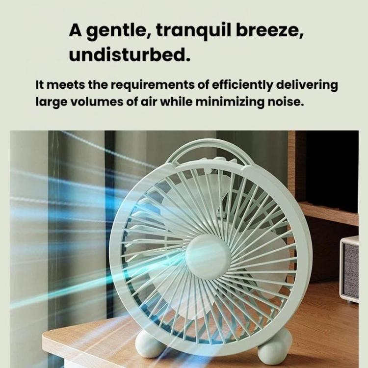 Ventilador de escritorio portátil de alta potencia para dormitorios y oficinas., 4 inch Plug-in White, 4 inch Plug-in Green, 4 inch Plug-in Pink, 6 inch Rechargeable White, 6 inch Rechargeable Green, 6 inch Rechargeable Pink