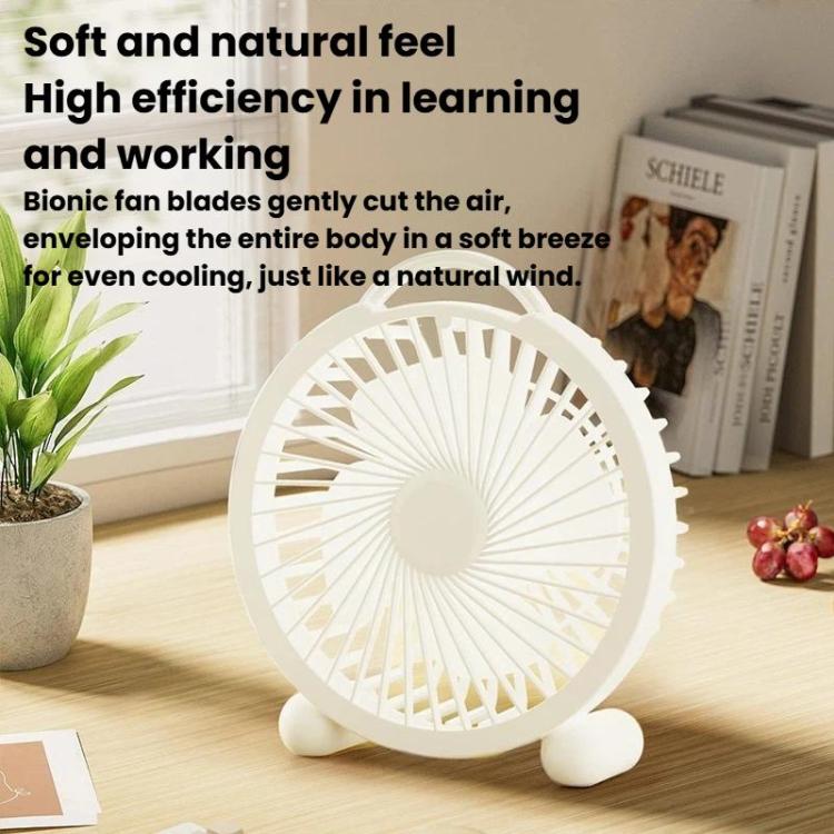 Ventilador de escritorio portátil de alta potencia para dormitorios y oficinas., 4 inch Plug-in White, 4 inch Plug-in Green, 4 inch Plug-in Pink, 6 inch Rechargeable White, 6 inch Rechargeable Green, 6 inch Rechargeable Pink