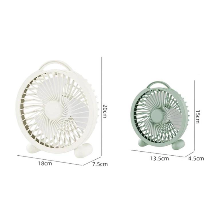 Ventilador de escritorio portátil de alta potencia para dormitorios y oficinas., 4 inch Plug-in White, 4 inch Plug-in Green, 4 inch Plug-in Pink, 6 inch Rechargeable White, 6 inch Rechargeable Green, 6 inch Rechargeable Pink