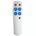 Mando a distancia universal de aprendizaje de 7 teclas para personas mayores. Botones grandes y fácil de usar. Mando a distancia IR para TV/STB/DVD/DVB/HiFi., Silver, Black, Backlit Edition