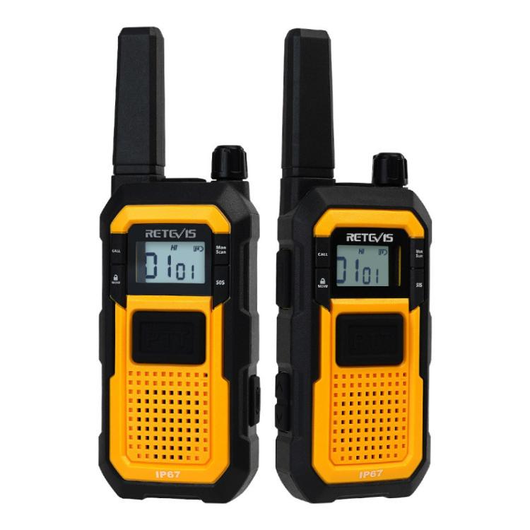 1 par de walkie-talkies resistentes al agua IP67 de alta resistencia con doble PTT para exteriores y resistentes a los golpes, RETEVIS RB48 FRS, RETEVIS RB648 PMR446