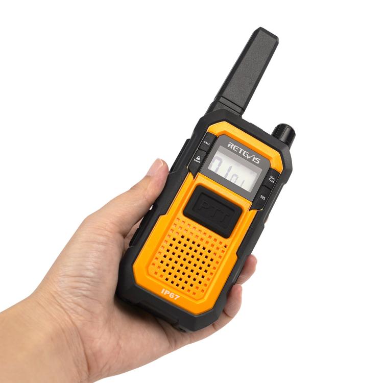 1 par de walkie-talkies resistentes al agua IP67 de alta resistencia con doble PTT para exteriores y resistentes a los golpes, RETEVIS RB48 FRS, RETEVIS RB648 PMR446